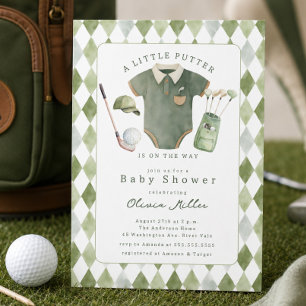 Liten Putter Baby Shower Inbjudan