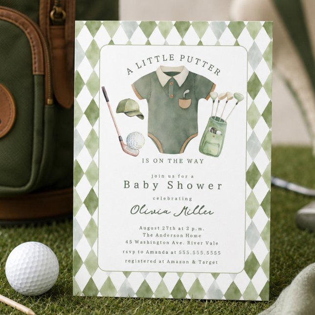 Liten Putter Baby Shower Inbjudan (Skapare uppladdad)