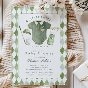 Liten Putter Baby Shower Inbjudan