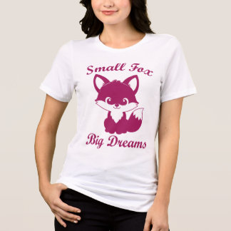 Liten räv, stora drömmar Söt räv t-shirt