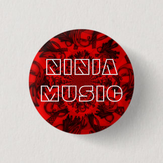 Liten Red Ninja Music-knapp Knapp