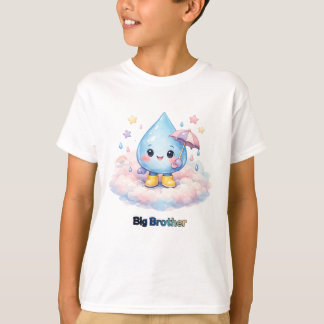 Liten regndropps-baby shower-inbjudan t shirt
