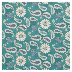 Liten repetition för marockanskt Paisley blom- Tyg