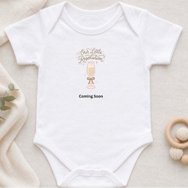 Liten resolution nyår graviditetsannonsering t shirt (Skapare uppladdad)