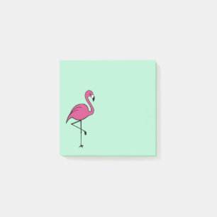 Liten Retro Flamingo för att göra en lista för att Post-it Block
