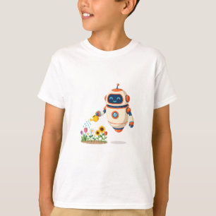 Liten robotträdgårdsmästare t shirt