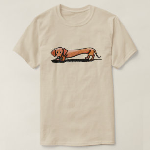 Liten röd Doxie T-shirt