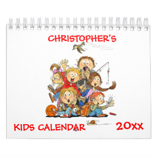 Liten röd kalender Kalender - lustig kalender - Fö