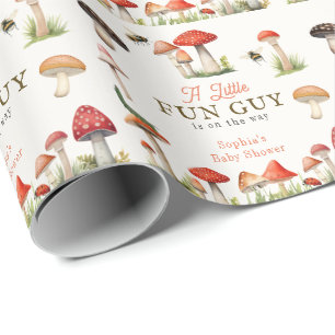 Liten rolig svamp pojke baby shower presentpapper
