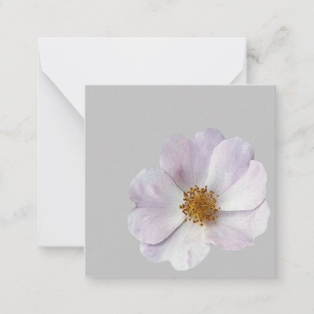 Liten rosa-blomma anteckningskort (Framsida)