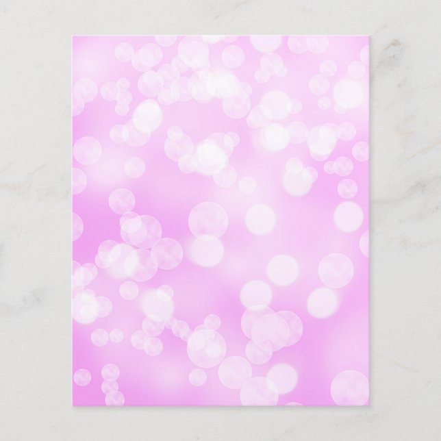 Liten Rosa Bokeh Ljus Scrapbook Papper (Framsida)