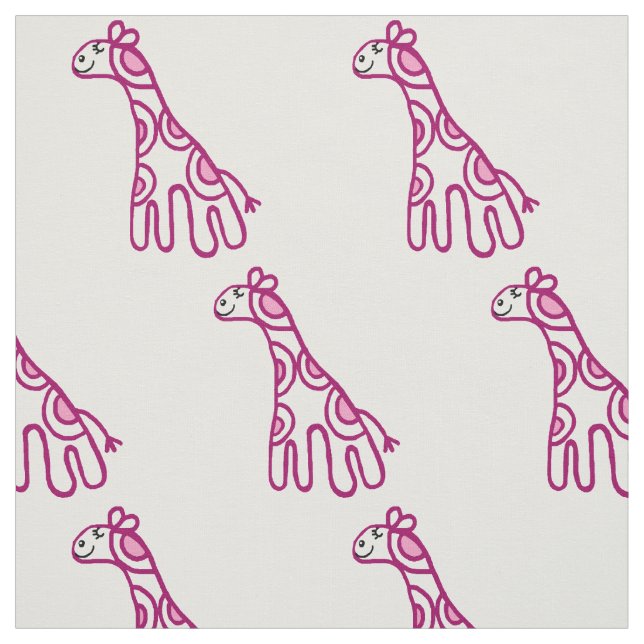 Liten rosa giraffe-dagbok tyg (Provkarta)