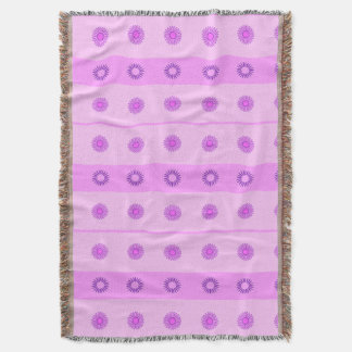 Liten rosa och lila blommönster mysfilt