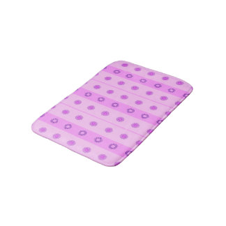 Liten Rosa och Lila blommor Mönster Badrumsmatta