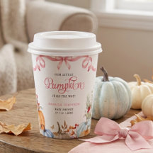 Liten Rosabåg Coquette A Little Pumpkin Baby Showe