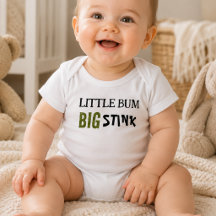 Liten rumpa stor stank Roligt talesätt Baby 