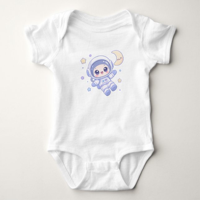 Liten rymdutforskare t shirt (Framsida)