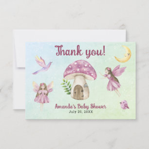 Liten sagobarn Baby Shower Tack för att du kom  Kort
