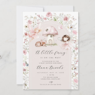 Liten Sagoprinsessa Baby Shower Inbjudan