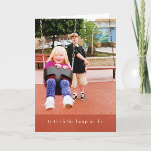 Liten Sak i Life Tack Greeting Card Kort (Framsida)