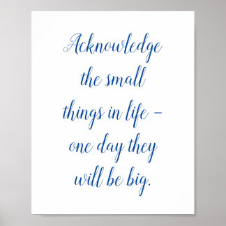 Liten sak i livets citat poster