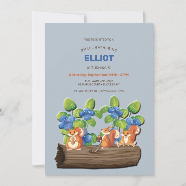 Liten sammankomst inbjudningar (Framsida)