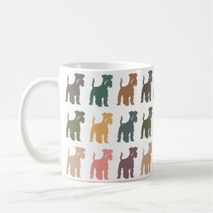 Liten Schnauzer Hund Retro Husdjursälskare Present Kaffemugg