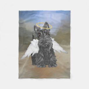 Liten Scottie Ängel Fleecefilt