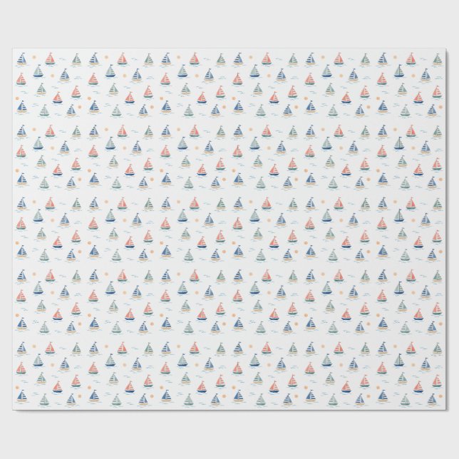 Liten segelbåtar Presentpapper för sjöfolk (Platt)