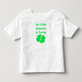 Liten Shamrock Födelsedag T Shirt