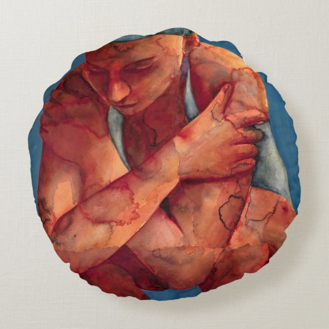 Liten simmare 3 2011 rund kudde (Baksidan)