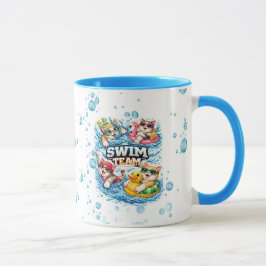 Liten Simmare Mästare Personlig Design Mugg