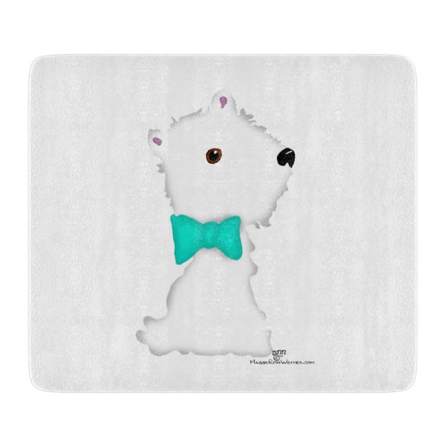 Liten sittande Westie (Framsidan)