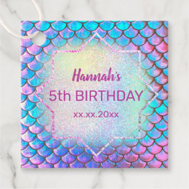 liten sjöjungfru födelsedag gåvor etiketter