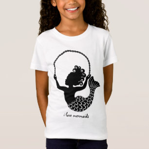 Liten sjöjungfru-hoppingrepp tee shirt