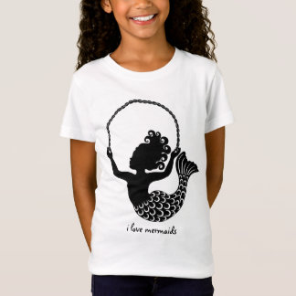 Liten sjöjungfru-hoppingrepp tee shirt