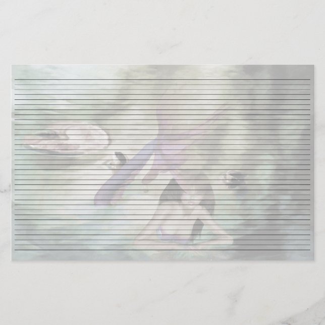 Liten Sjöjungfru Led Stationery Brevpapper (Framsida)