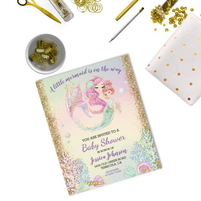 Liten Sjöjungfru - liten babyfärg - budget för bab (Skapare uppladdad)