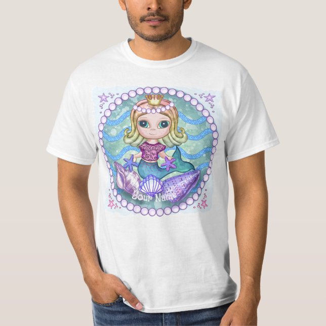 Liten sjöjungfru T-Shirt (Framsida)