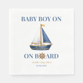 Liten Sjöman Baby Shower Festserviett Pappersservett