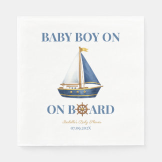 Liten Sjöman Baby Shower Festserviett Pappersservett