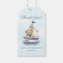 Liten Sjöman Baby Shower Fördelningsmärke Presentetikett