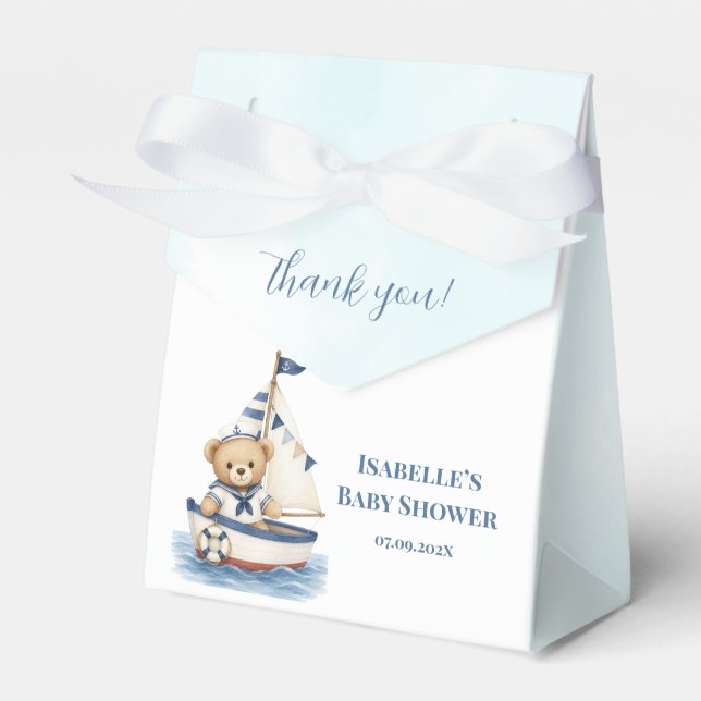 Liten sjöman Baby Shower Förmånslåda Presentaskar (Framsidan Sidan)