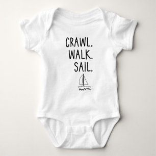 Liten Sjöman Kräl Crawla Segla T Shirt