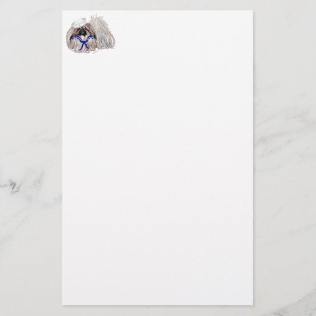 Liten sjöman Pekingeser (Framsida)