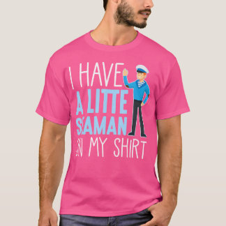 Liten sjöman segelbåt citat fiskare t shirt