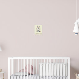 Liten skogs vän Dekoration för barnkammare Poster