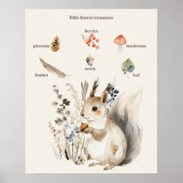 Liten Skogsskatt Affisch