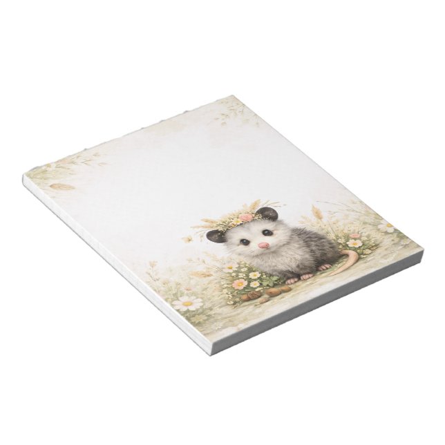 Liten skogsvän opossum anteckningsblock (Vinklad)
