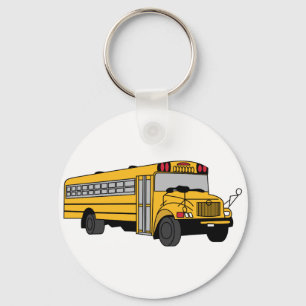 Liten skolbuss nyckelring